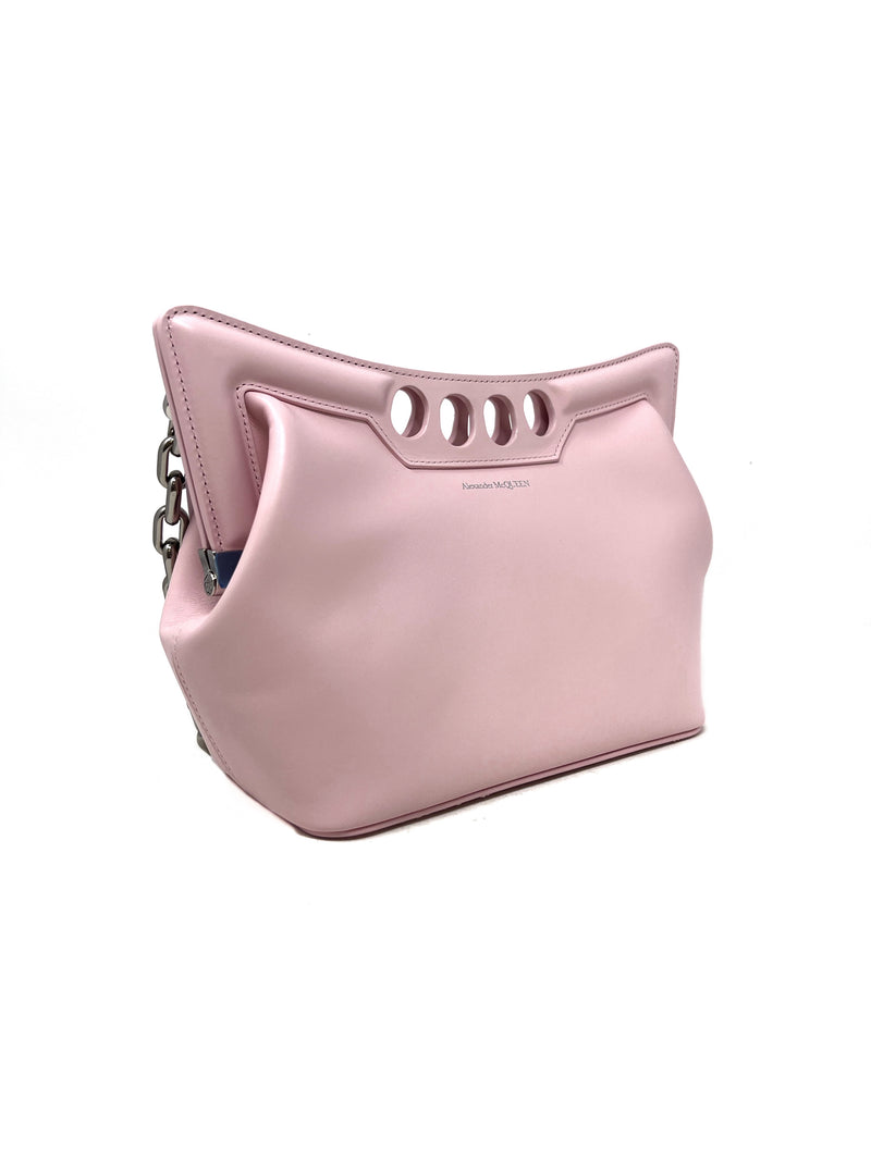 Alexander McQueen Pink NWB! 
The Small Peak
 Knuckle Duster Chain Shoulder Bag