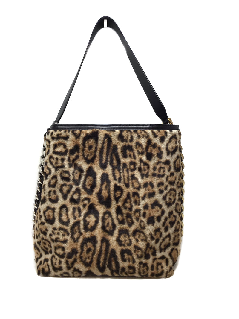 Stella McCartney 
Frayme
 Leopard Faux Fur Tote