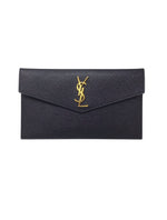 Saint Laurent Black/Gold WB! 
21 
Uptown
 Grain De Poudre Envelope Pouch