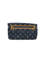 Louis Vuitton Blue 
07 Monogram Denim Pochette Plat Clutch