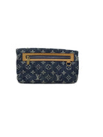 Louis Vuitton Blue 
07 Monogram Denim Pochette Plat Clutch