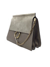 Chloe Taupe 
18 
Faye
 Suede Flap Chain Detail Bag