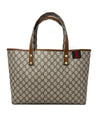 Gucci Monogram GG Supreme Coated Canvas Web Loop Tote