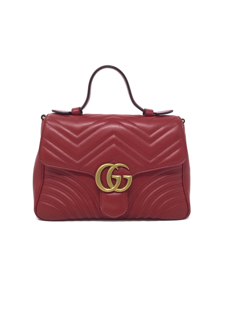 Gucci GG 
Marmont
 SM Top Handle Bag