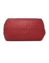 Bottega Veneta Red 
Parachute
 Leather Intrecciato Double Handle Tote