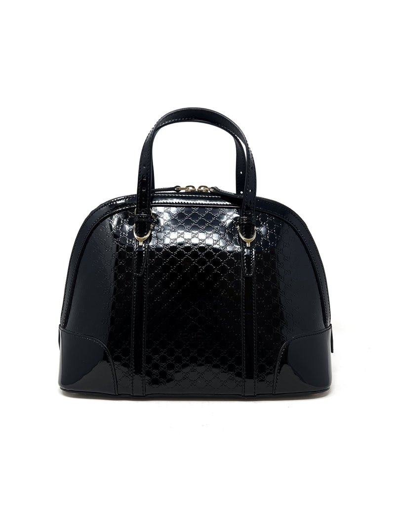 Gucci Black 
Nice
 Patent Microguccissima Top Handle Bag