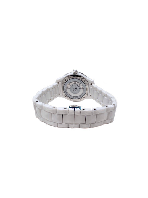 Dior White VIII Automatic Ceramic Diamond Watch