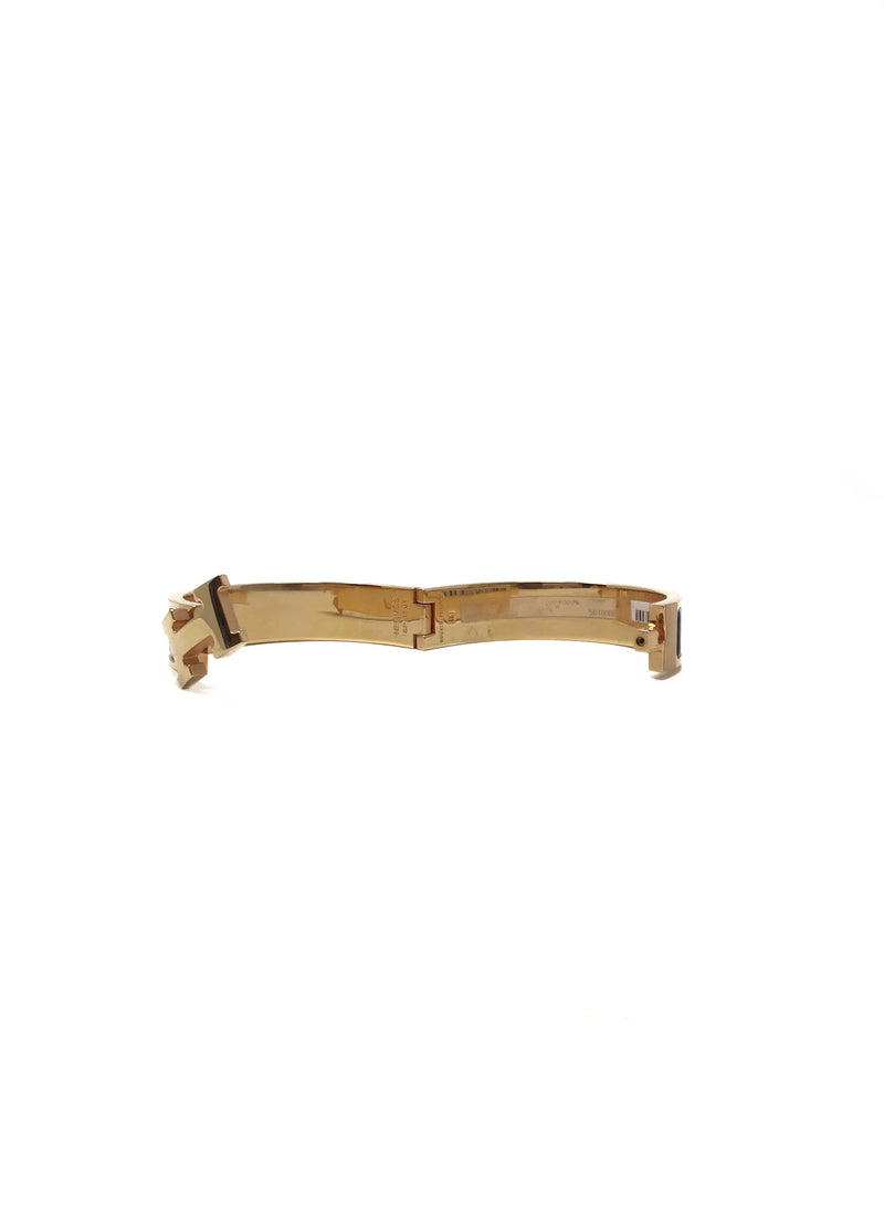 Hermes Yellow Gold NWB! 
Clic H
 PM Black Enamel Bracelet