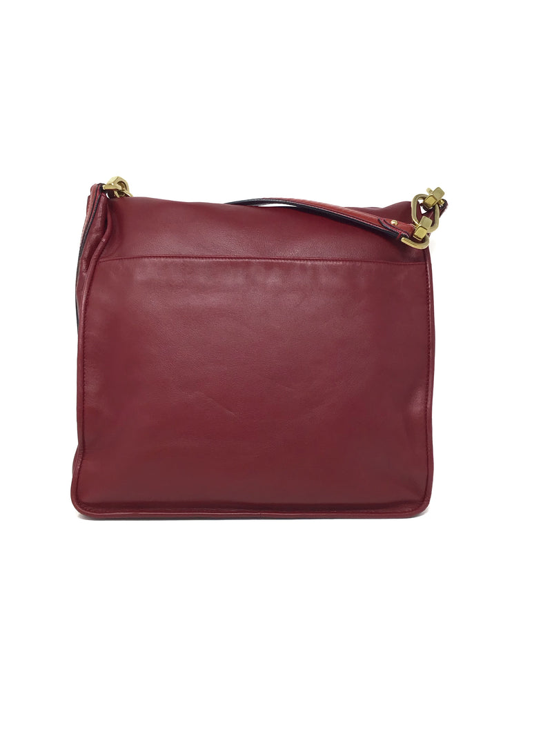 Loewe 
09 
Maia
 Anagram Logo Flap Top Handle Bag