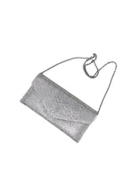 Judith Leiber Silver Envelope Crystal Convertible Clutch