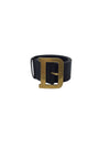 Christian Dior Size 80 Black/Gold 
Diorquake
 Calfskin Wide Belt