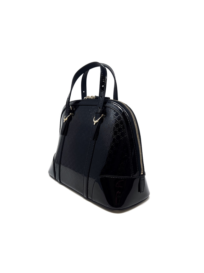 Gucci Black 
Nice
 Patent Microguccissima Top Handle Bag