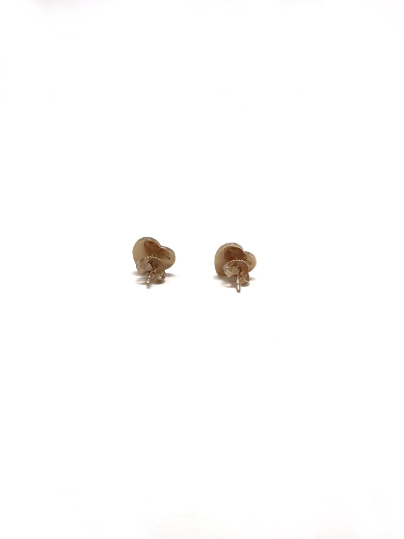 Tiffany 
Co. 18K Rose Gold 
Diamond Heart Studs