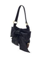 Yves Saint Laurent Black Mini Bow Bamboo Tassel Bag