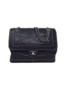 Chanel Navy 
12 Caviar Perforated Contrast Stitch Flap Bag