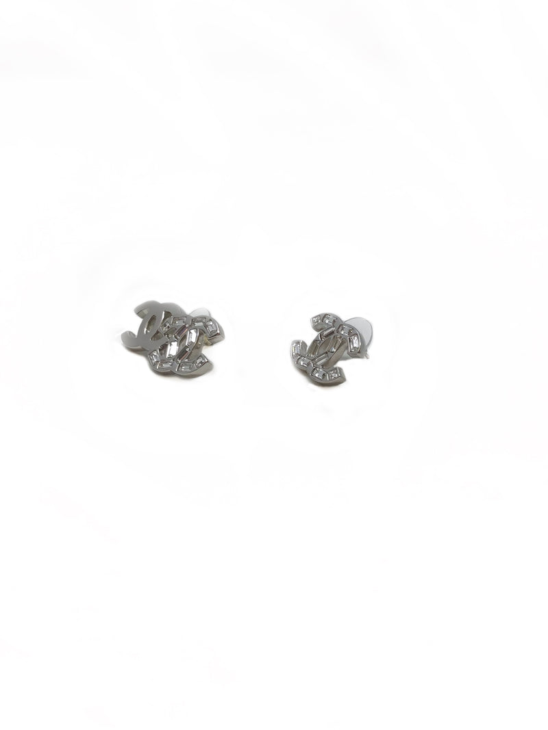 Chanel Silver WB! 
22B CC Crystal Baguette Mix Match Studs