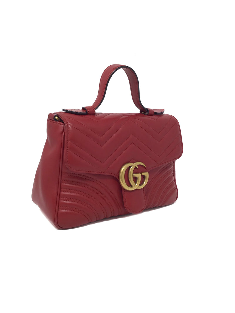 Gucci GG 
Marmont
 SM Top Handle Bag