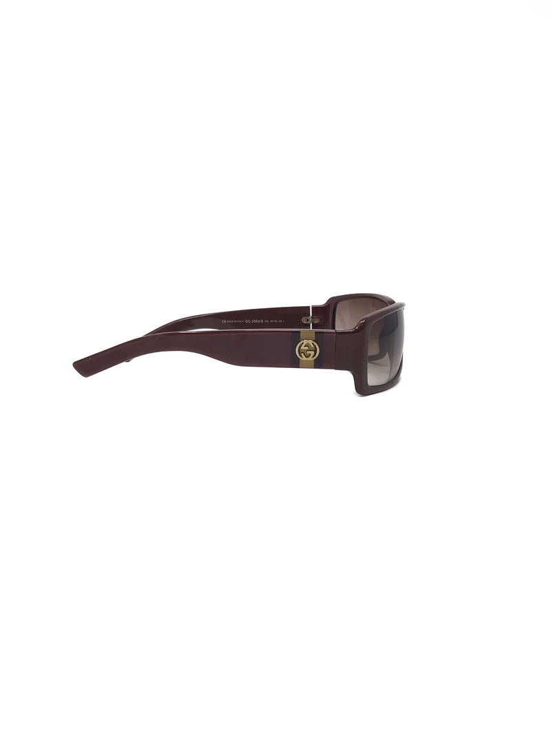 Gucci Interlocking G Logo Rectangular Frame