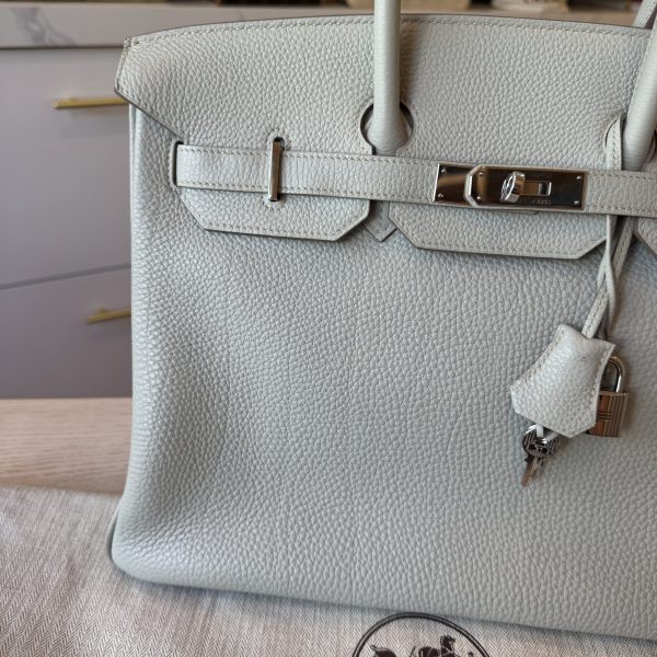 Hermes Togo Birkin 35 Gris Perle Silver Hardware