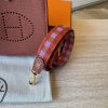 Hermes Taurillon Clemence Maxi Quadrille Evelyne TPM Cuivre