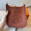 Hermes Taurillon Clemence Maxi Quadrille Evelyne TPM Cuivre