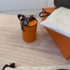 Hermes Taurillon Clemence Amazone Evelyne TPM Etoupe Bleu Indigo with Hermes Twilly