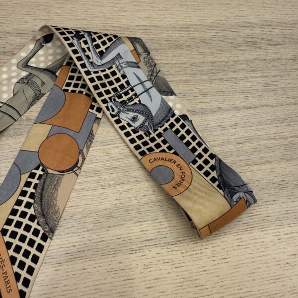Hermes Multicolor Silk Twilly