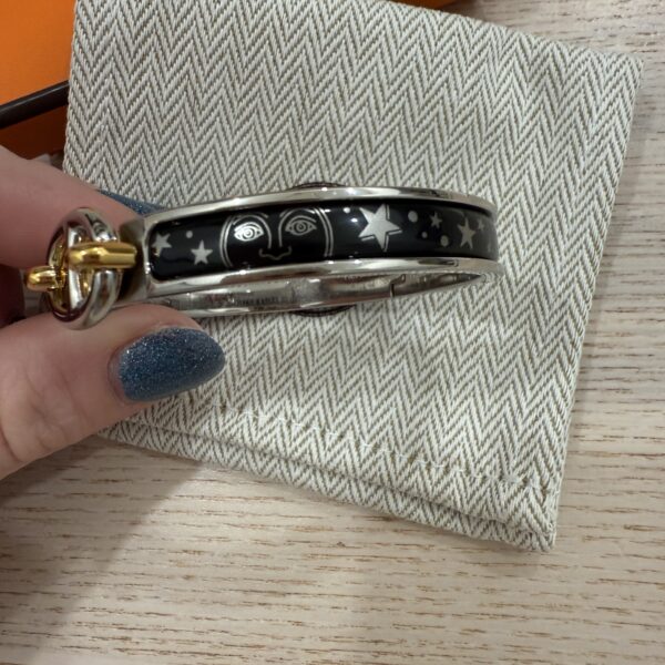 Hermes Mini Clic Chaine dAncre bracelet Size PM Black Solace