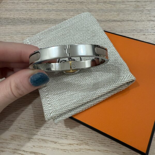 Hermes Mini Clic Chaine dAncre bracelet Size PM Marron Glacé