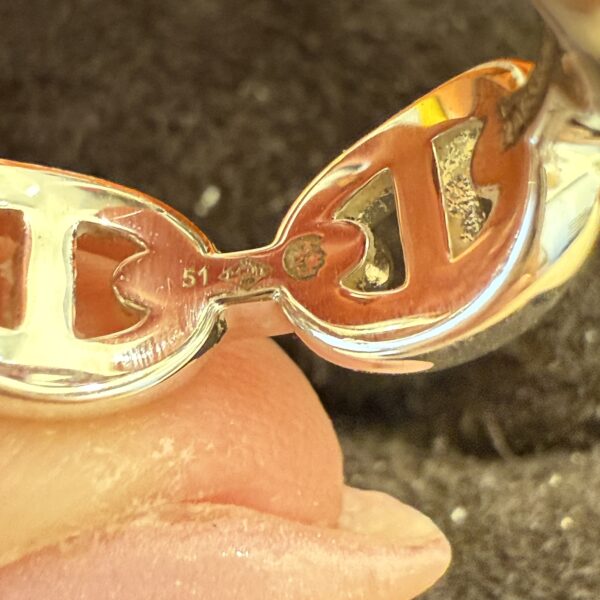 Hermes Chaine dancre Enchainee ring, Small Model Size 51