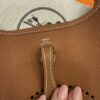 Hermes Taurillon Clemence Evelyne TPM Gold with Silver Hardware