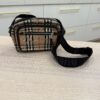 Burberry Vintage Check Calfskin Small Camera Bag Archive Beige