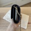 CHRISTIAN LOUBOUTIN Loubi54 Embossed Metallic Leather Wallet On Chain