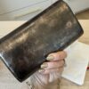 CHRISTIAN LOUBOUTIN Loubi54 Embossed Metallic Leather Wallet On Chain