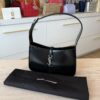 Saint Laurent (YSL) Le 5 A 7 Hobo Shoulder Bag Black Smooth Leather/SHW