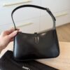 Saint Laurent (YSL) Le 5 A 7 Hobo Shoulder Bag Black Smooth Leather/SHW