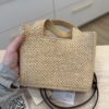 Loewe Paula's Ibiza Logo Convertible Tote Raffia Mini