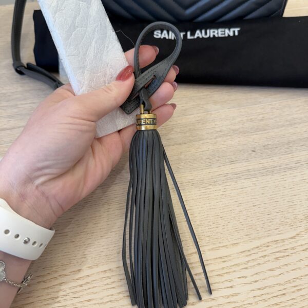 Saint Laurent (YSL) Calfskin Monogram Lou Camera Storm Gold Hardware