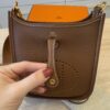 Hermes Taurillon Clemence Evelyne TPM Gold