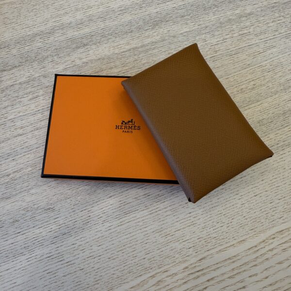 Hermes Epsom Calvi Card Gold