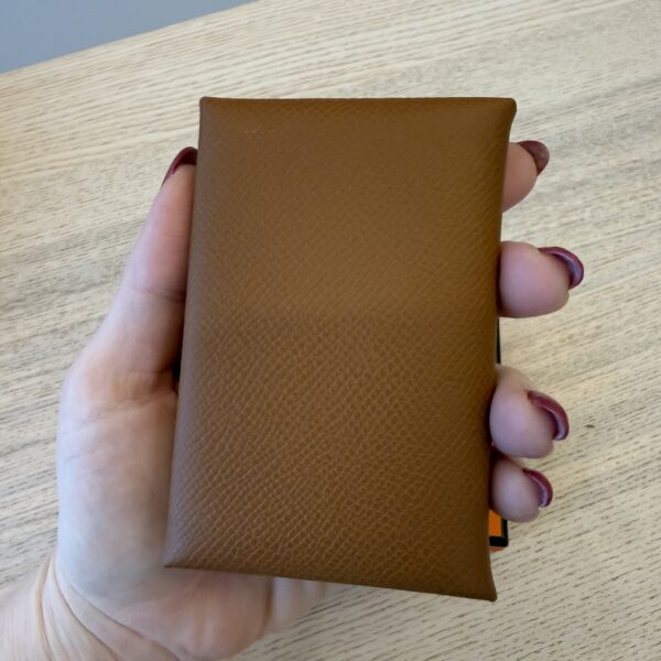 Hermes Epsom Calvi Card Gold