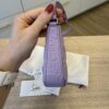 Christian Louboutin Calfskin Embossed Loubila Shoulder Bag Lilac
