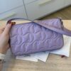 Christian Louboutin Calfskin Embossed Loubila Shoulder Bag Lilac