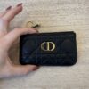 Christian Dior Caro Myrte Zipped Key Case Black