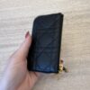 Christian Dior Caro Myrte Zipped Key Case Black