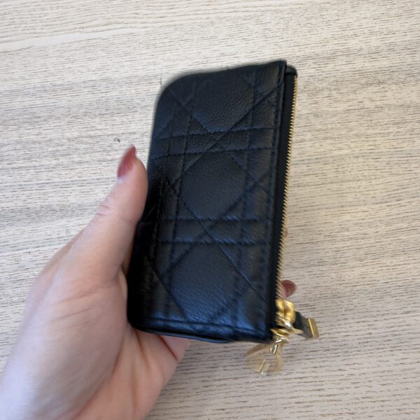 Christian Dior Caro Myrte Zipped Key Case Black