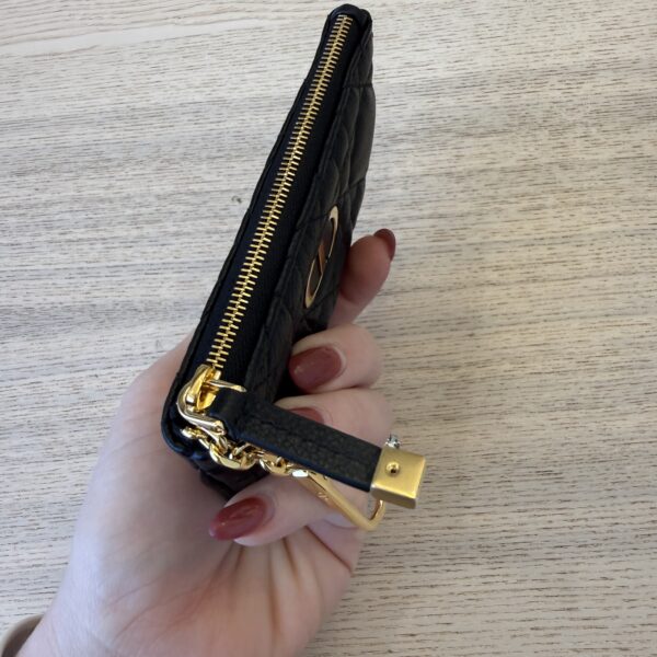 Christian Dior Caro Myrte Zipped Key Case Black