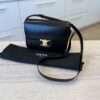 Celine Shiny Calfskin Medium Triomphe Black