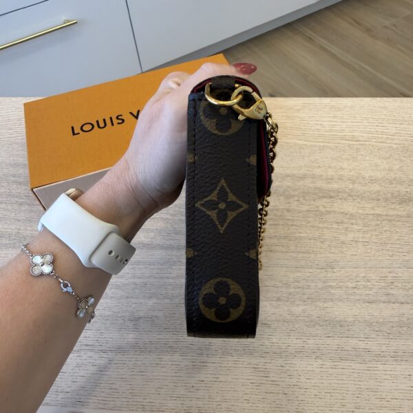 Louis Vuitton Monogram Pochette Felicie Chain Wallet