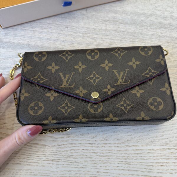 Louis Vuitton Monogram Pochette Felicie Chain Wallet